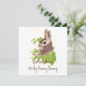 Carte Toujours être mon citation lapin lapin Hunny (Debout devant)