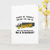 Carte Toujours être un camion (Fleur jaune)