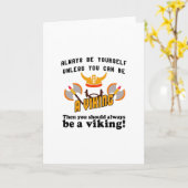 Carte Toujours être viking (Fleur jaune)