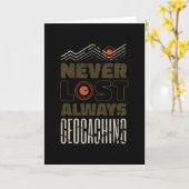 Carte Toujours géocaching Geocacher (Fleur jaune)