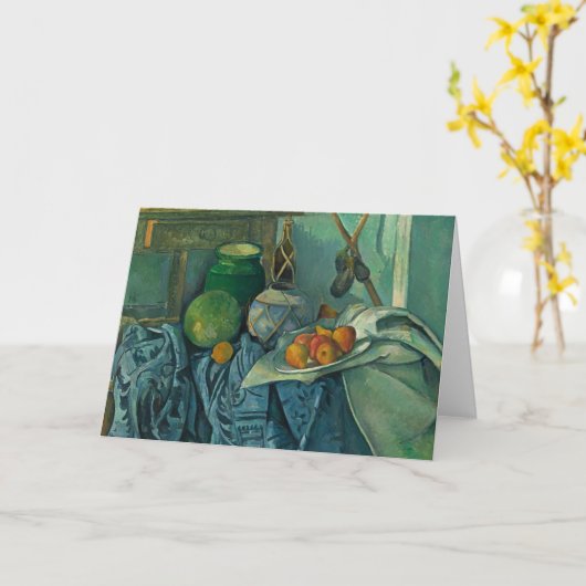 Carte Toujours la vie avec Ginger Jar et Eggplants, Céza (Fleur jaune)