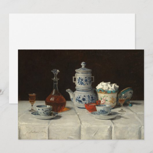 Carte Toujours la vie avec le cadre de café | Albert Ank (Devant / Derrière)