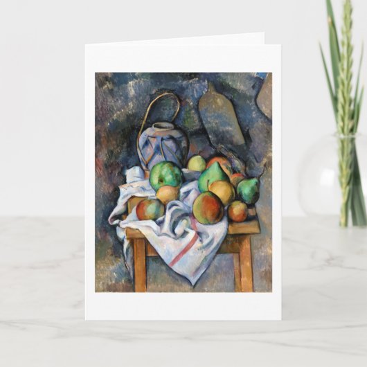 Carte Toujours la vie avec les fruits, Paul Cezanne (Devant)