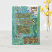 Carte Toujours ne peut pas se venger (Fleur jaune)