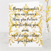 Carte Toujours se souvenir du devis (Fleur jaune)