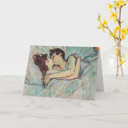 Carte Toulouse-Lautrec - En Lit, Baiser (Fleur jaune)