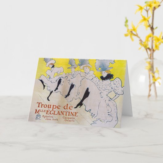 Carte Toulouse-Lautrec - Troupe de Mlle Eglantine (Fleur jaune)
