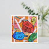 Carte Toupies de dreidel (Debout devant)