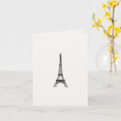 Carte Tour de Customizable_Paris_Eiffel (Fleur jaune)