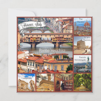 Carte Tour de Florence, Italie