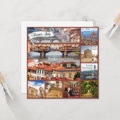 Carte Tour de Florence, Italie (Devant/Arrière en situation)