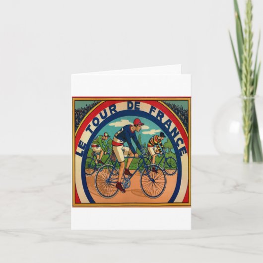 Carte Tour De France Vintage (Devant)