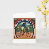 Carte Tour De France Vintage (Fleur jaune)