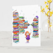 Carte Tour de livre (Fleur jaune)