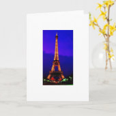 Carte Tour Eiffel (Fleur jaune)
