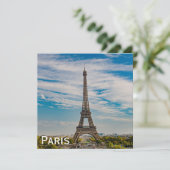 Carte Tour Eiffel à Paris (Debout devant)