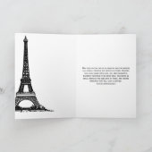 Carte Tour Eiffel Chic, Fille, Ballons Coeur Anniversair (Intérieur)