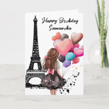 Tour Eiffel Chic, Fille, Ballons Coeur Anniversair