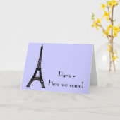 Carte Tour Eiffel de Paris (Fleur jaune)