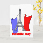 Carte Tour Eiffel et Drapeau Français Tee - shirt du 11 (Fleur jaune)