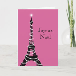 Carte tour Eiffel Fuchsia
