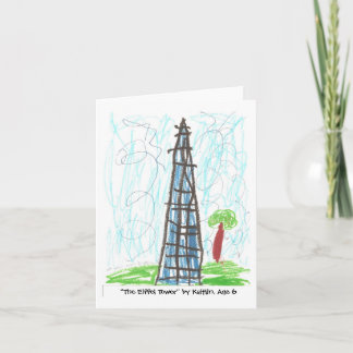 Carte "Tour Eiffel" par Kaitlin, âge 6