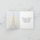 Carte Tour Eiffel, Paris Fleur de lis Anniversaire de Pâ (Intérieur)