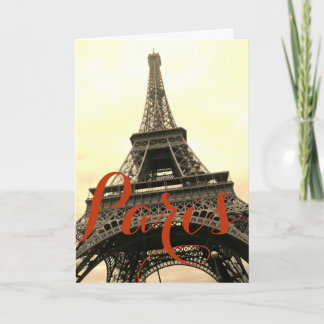 Carte Tour Eiffel Paris Vintage Vieux Paris Historique