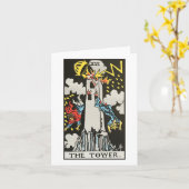 Carte Tour - Rider Waite Smith tarot (Fleur jaune)