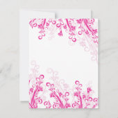 Carte Tourbillon floral rose (vierge) (Dos)