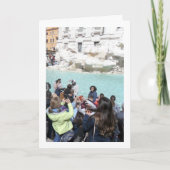 Carte Touristes à la fontaine de Trevi, Roma (Devant)