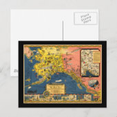 Carte touristique de l'Alaska du passé (Devant / Derrière)