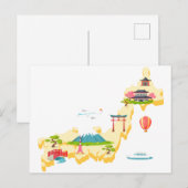Carte touristique japonaise (Devant / Derrière)