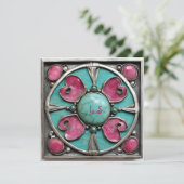 Carte Tourmaline rose Octobre Pierre de naissance (Debout devant)