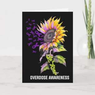 Carte Tournée de fleurs tournesol de sensibilisation aux
