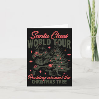 Carte Tournée mondiale de Santa Claus Rocking Around The