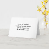 CARTE TOURNEMENT **50** AVEC HUMOUR DE PERTE MÉMOIRE (Fleur jaune)