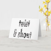 Carte Tourner et crier (Fleur jaune)