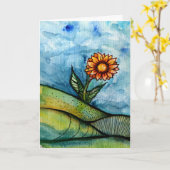 Carte Tournesol (Fleur jaune)