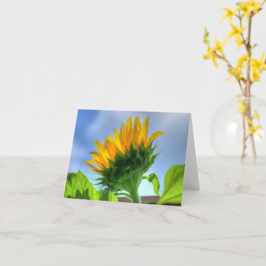 Carte Tournesol (Fleur jaune)