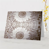 Carte tournesol (Fleur jaune)