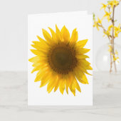 Carte Tournesol citation "Les fleurs sont du bonheur" (Fleur jaune)