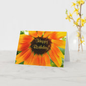 Carte Tournesol coloré (Fleur jaune)