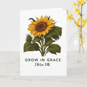 Carte Tournesol cultivé dans la grâce 