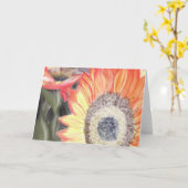 Carte Tournesol de chute (Fleur jaune)