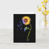 Carte Tournesol de sensibilisation (Fleur jaune)