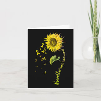 Carte Tournesol de sensibilisation à la neurooblastomie