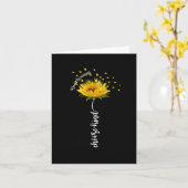 Carte Tournesol de sensibilisation Choisissez un ruban j (Fleur jaune)