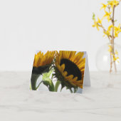 Carte tournesol II (Fleur jaune)