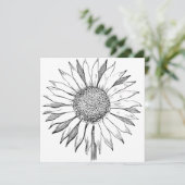 Carte Tournesol illustré (Debout devant)